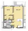1 Bedroom 1 Bathroom Floor Plan 1 Bedroom 1 Bathroom Floor Plan at Park77, Cambridge, Massachusetts