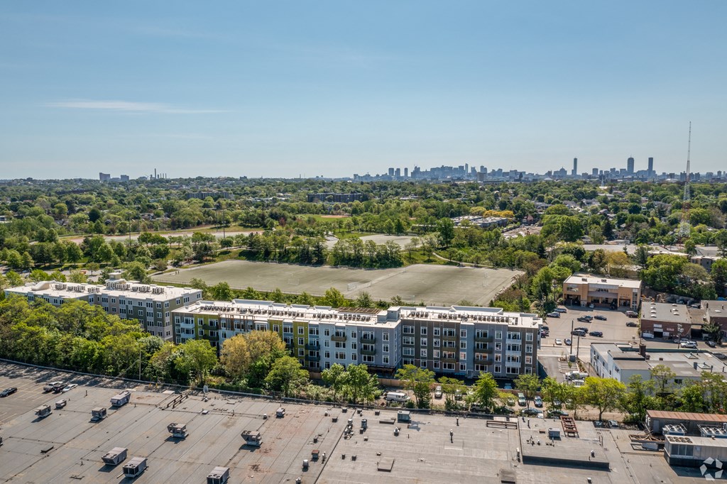 Aerial View at Park77 Apartments, Massachusetts
