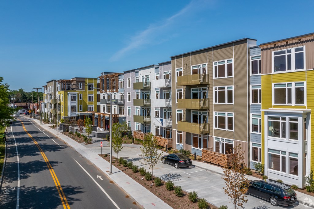 Outside front at Park77 Apartments, Cambridge, Massachusetts, 02138