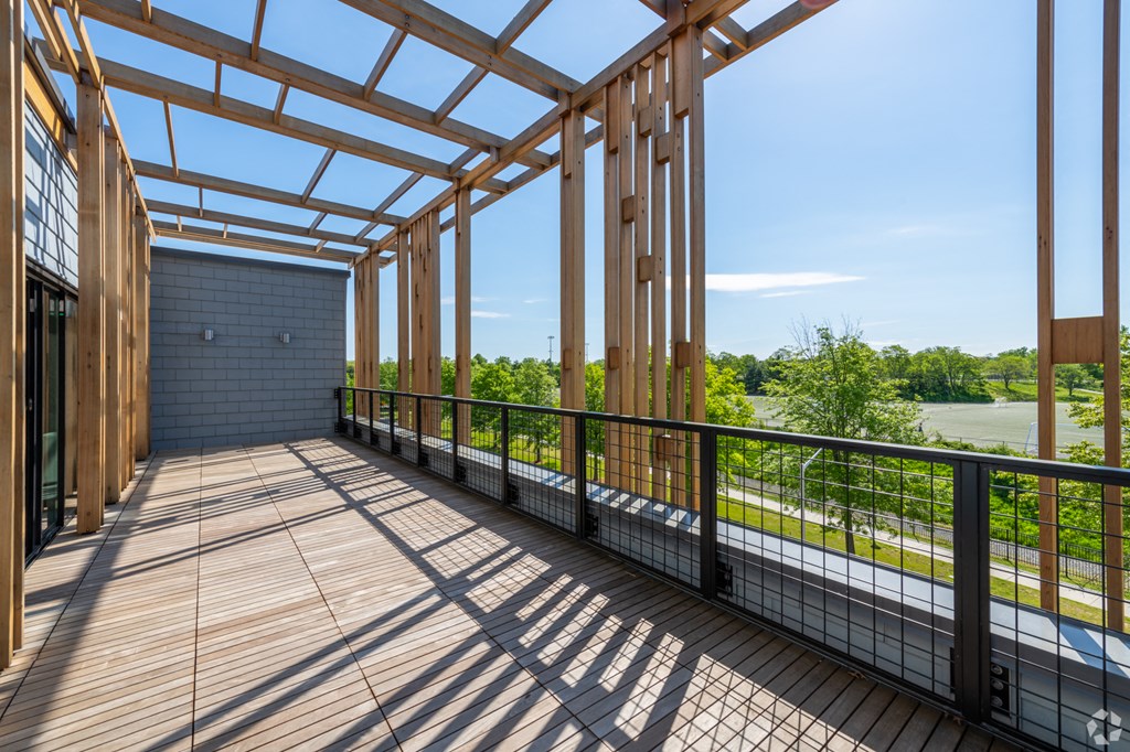 Sky deck at Park77 Apartments, Cambridge, 02138