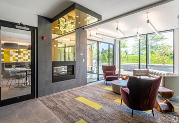 Living Area Interior at Park77, Cambridge, MA 02138