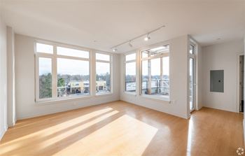 Bright Living Room at Park77, Cambridge, MA 02138
