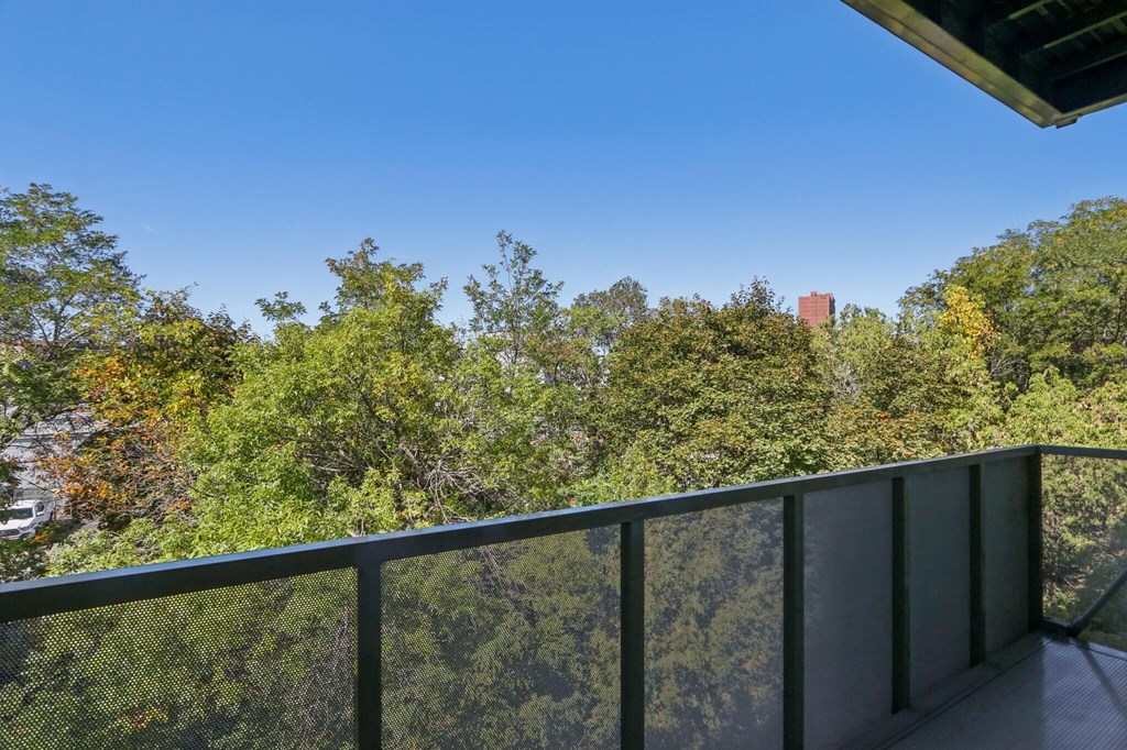 Balcony with a view at Park77 Apartments, Massachusetts
