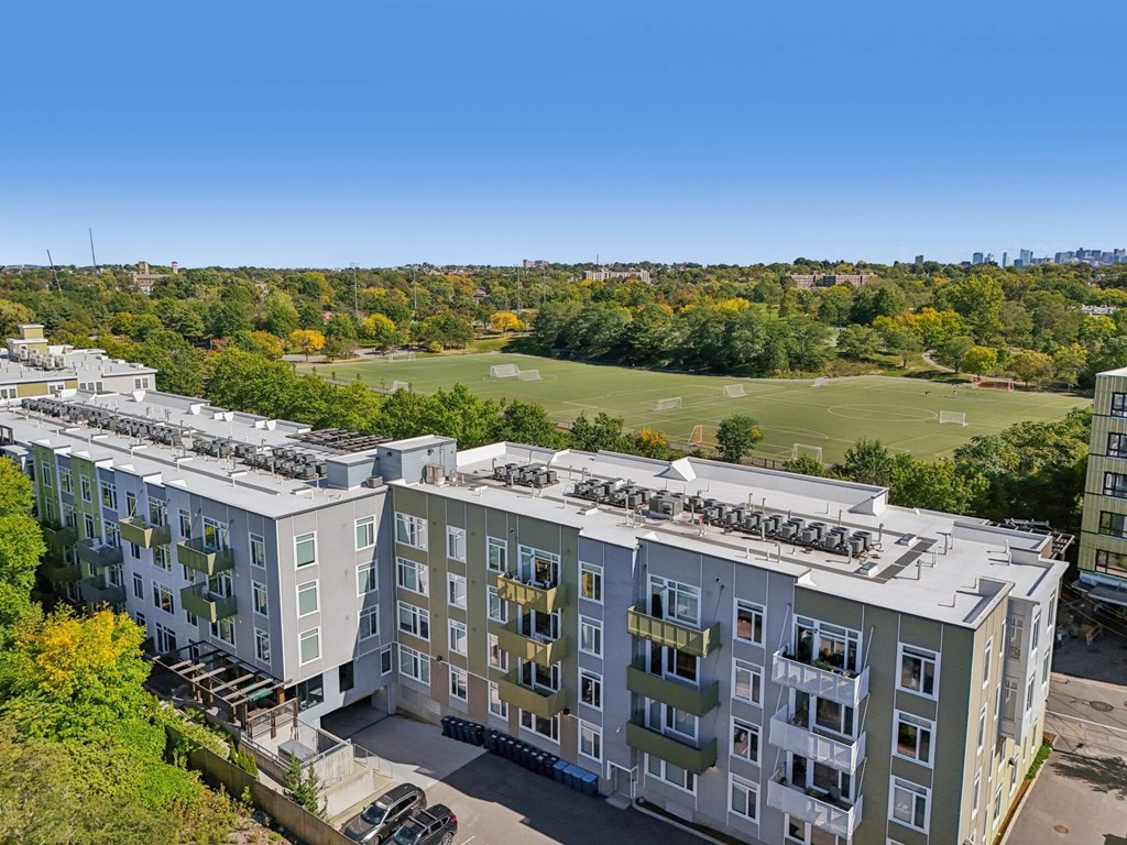 Complete Aerial view of the property at Park77 Apartments, Massachusetts, 02138