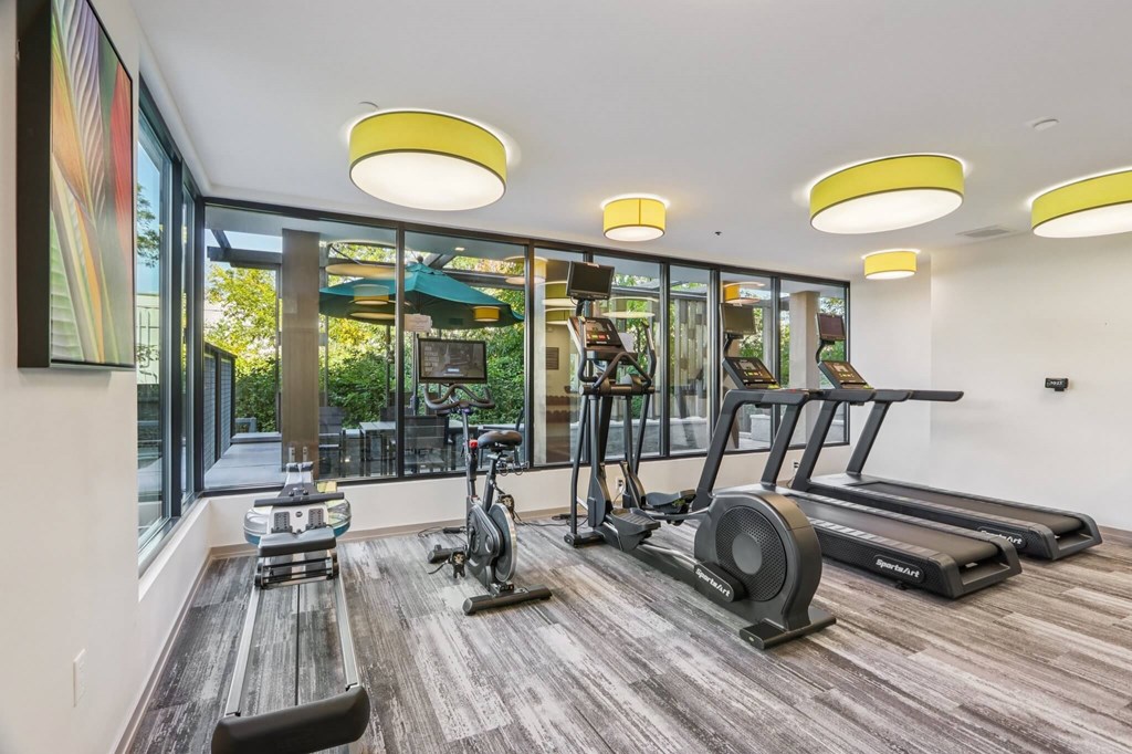 Fitness center at Park77 Apartments, Cambridge, Massachusetts, 02138