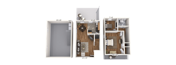 1 Bedroom 1 Bathroom with Den