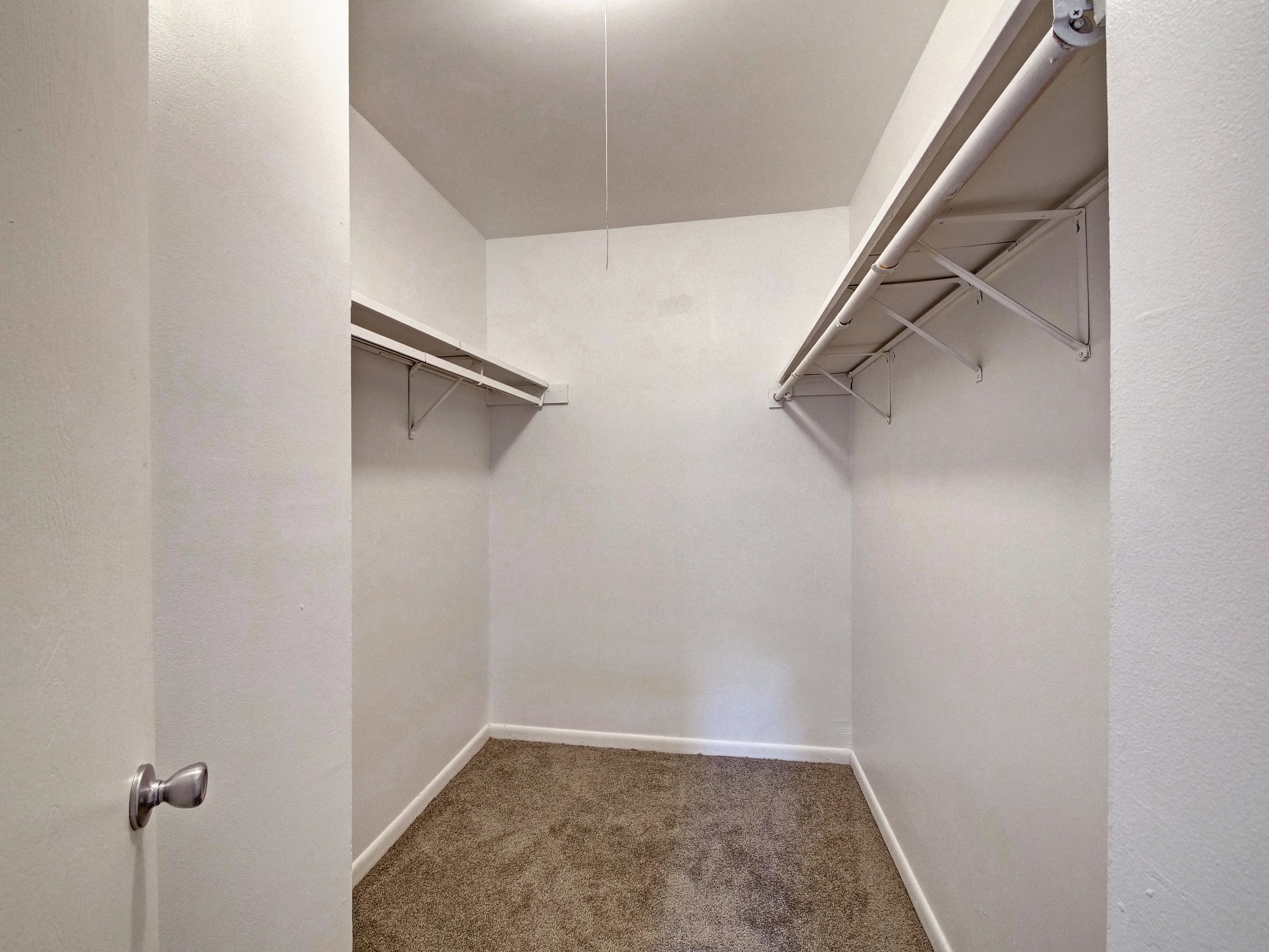 Generous Walk-In Closets With Shelving at Highland Club Apartments, Watervliet, New York 12189