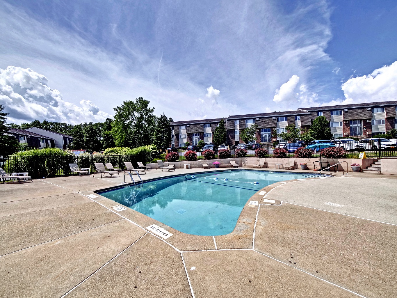 Glimmering Pool at Highland Club Apartments in Watervliet, NY 12189
