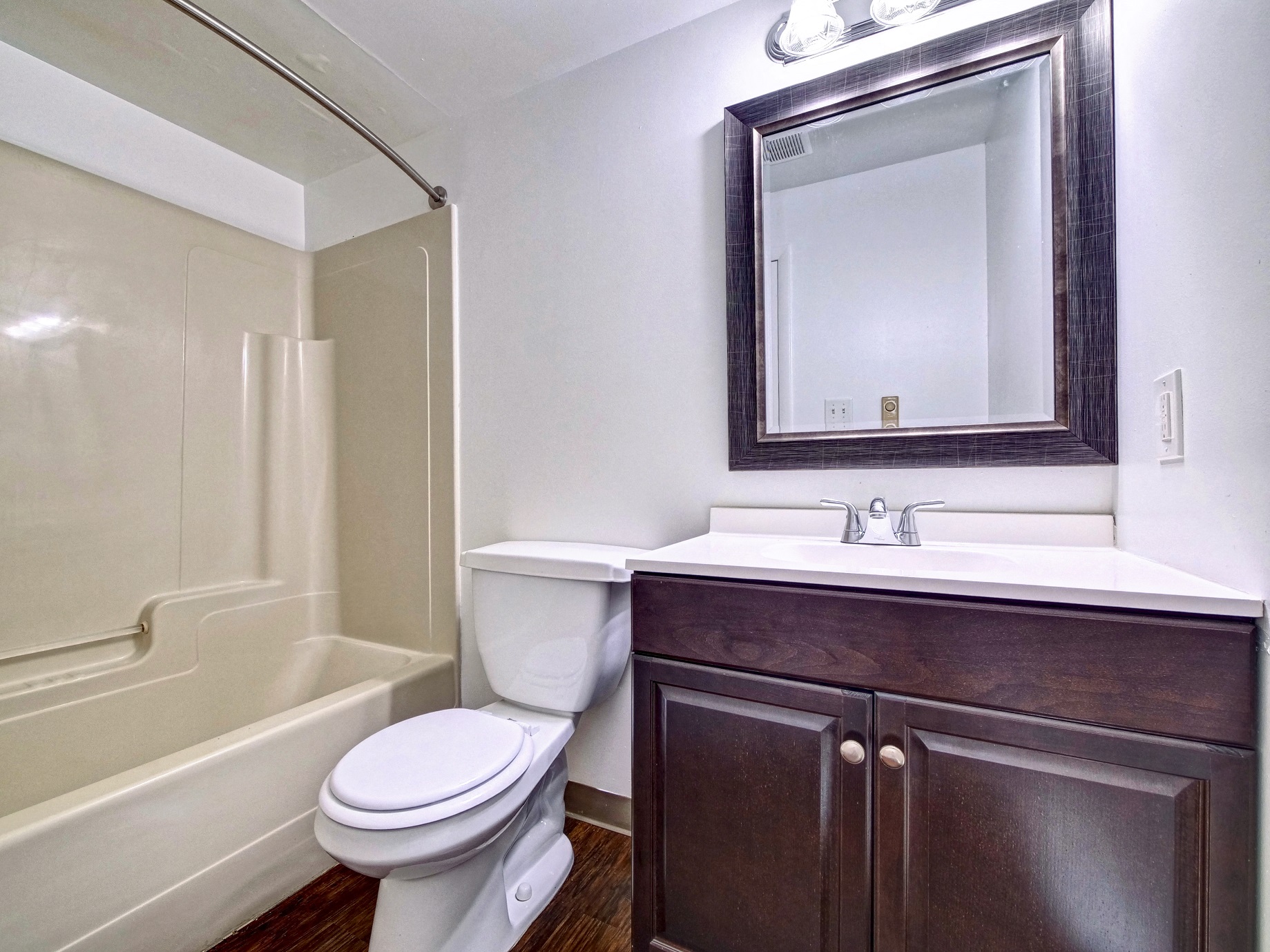 Bathroom With Bathtub at Highland Club Apartments in Watervliet, NY 12189