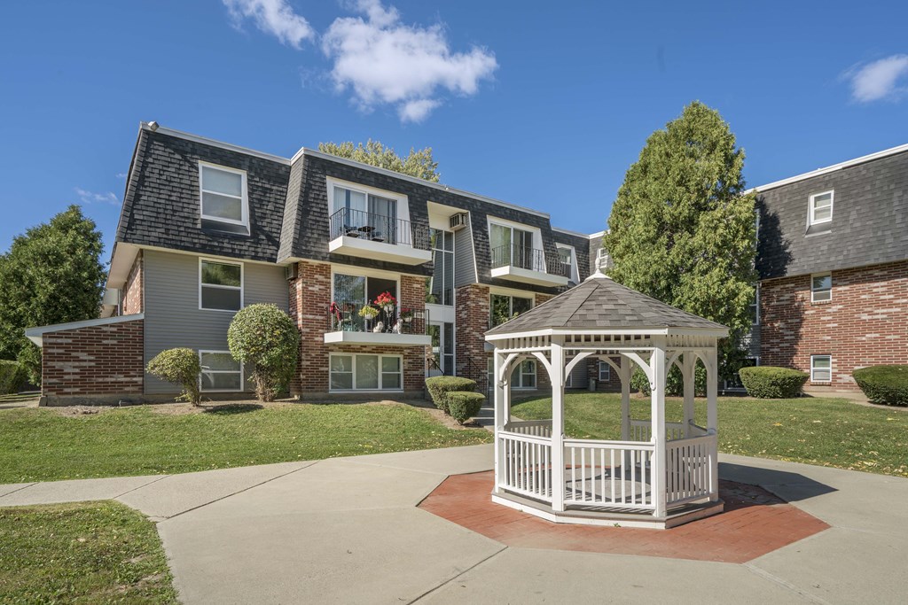 White Garden Gazebo at Cedar Park Apartments, Troy, New York