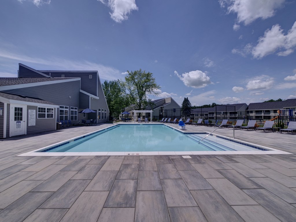 pool at the falls at borough park apartments