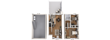 Large 2 Bedroom 1 Bathroom
