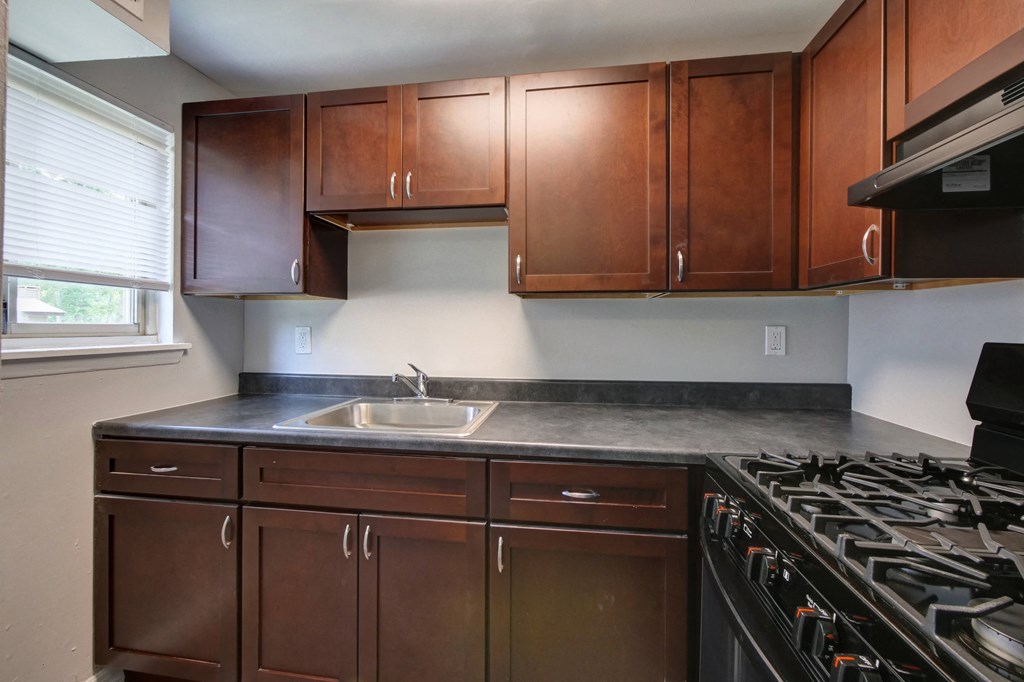 Kitchen Cabinets at Oakview Apartments, Coram