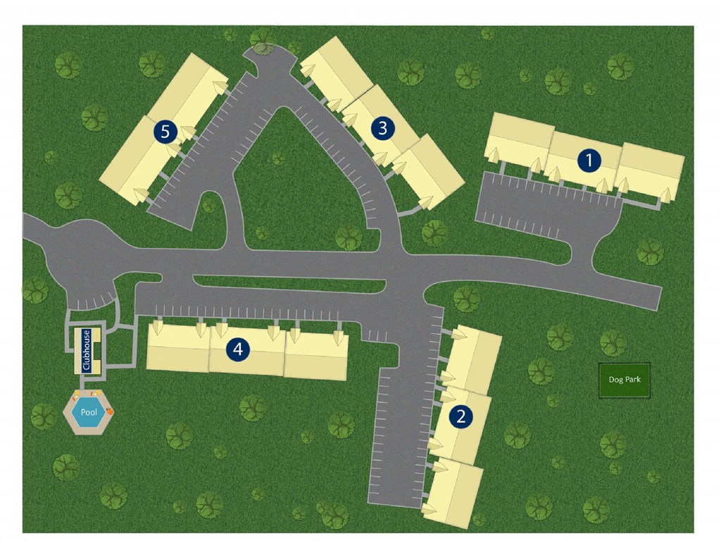 a map of the campsite