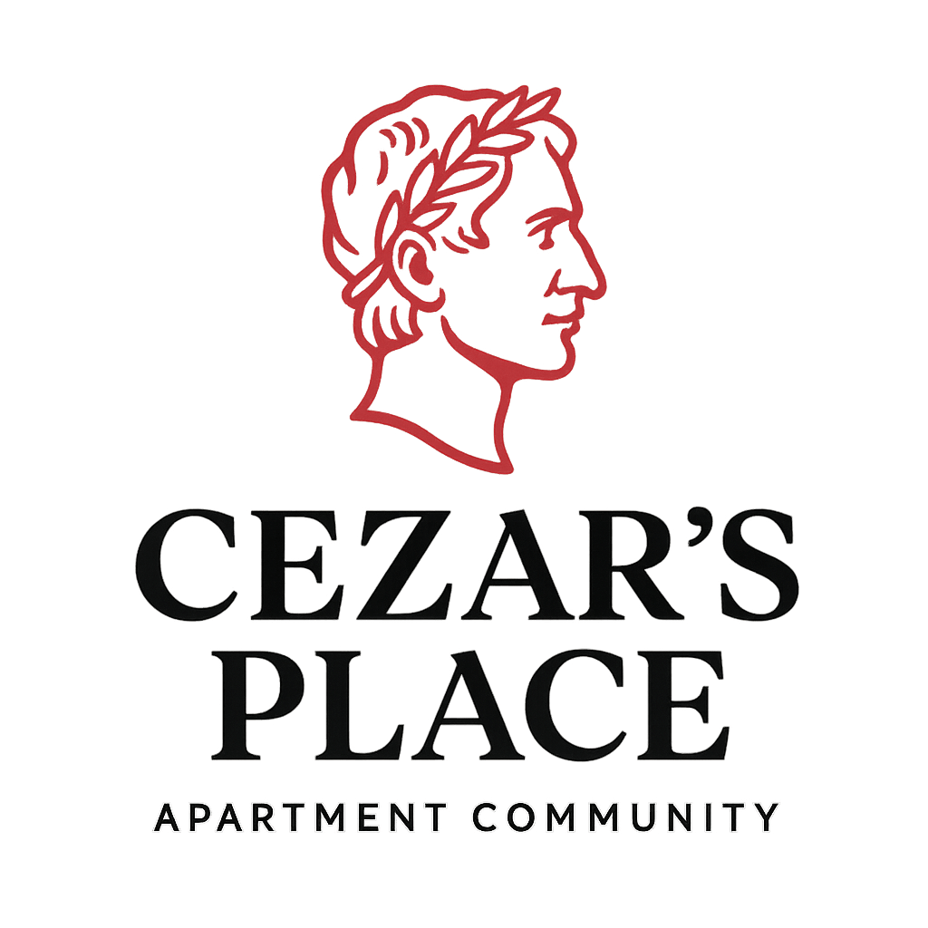 A logo for Cezar
