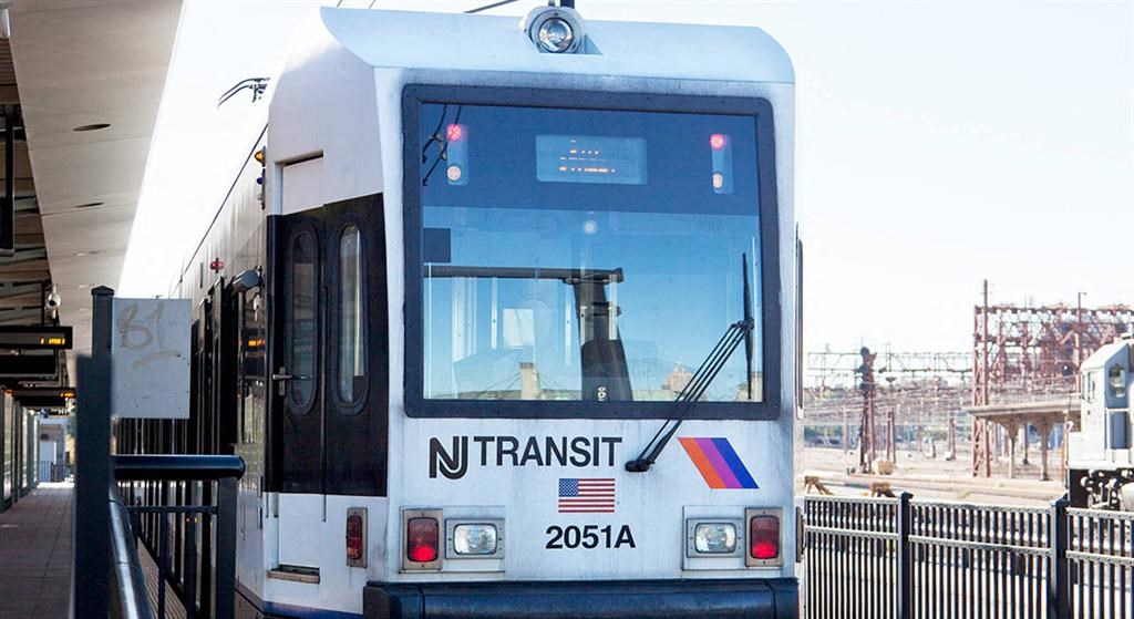 a train is parked at a train station