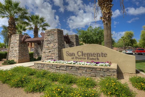 Property Sign at San Clemente Apartments, Gilbert, AZ, 85297