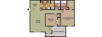 a diagram of a floor plan of a house