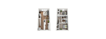 2 Bedroom 2.5 Bath
