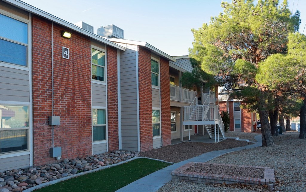 our apartments offer a walkway to the entrance of the building