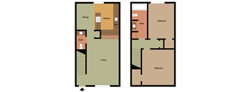 Two Bedroom Townhome