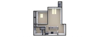1 Bedroom Floorplan