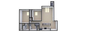 2 Bedroom Floorplan