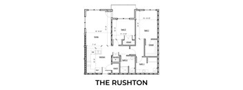 A floor plan of a house layout with labeled rooms.