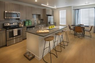 Bright and Spacious Kitchens with Stainless Steel Appliances at Cycle Apartments, Ft. Collins, CO