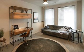 Living Area With Workspace at Cycle Apartments, Ft. Collins, 80525
