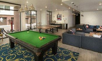 Pool Table at Cycle Apartments, Ft. Collins