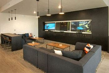 Theater Room at Cycle Apartments, Ft. Collins, Colorado