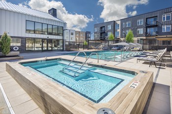 Resort style pool and spa Resort style pool and spa at Clovis Point, Colorado - Photo Gallery 2