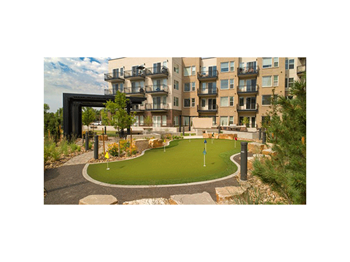Resident Courtyard at Cycle Apartments, Ft. Collins