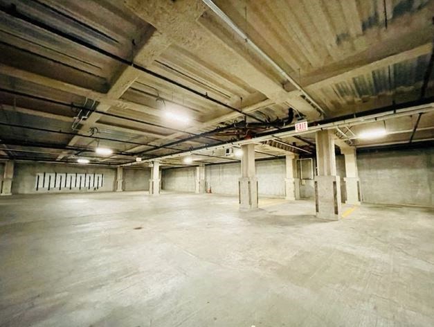 a large empty parking garage