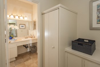 Autumn Oaks Model Bathroom & Hallway Storage Cabinets - Photo Gallery 8