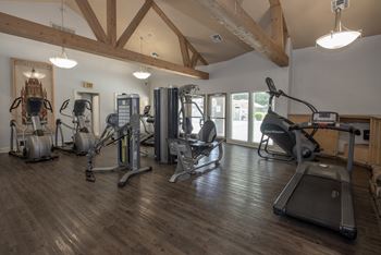 Bishops Court fitness center and equipment side view