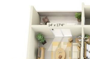 Stanford Heights Apartments Ascot 3x2 Floor Plan 1185 Square Feet