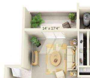Stanford Heights Apartments Centennial 2x1 Floor Plan 985 Square Feet