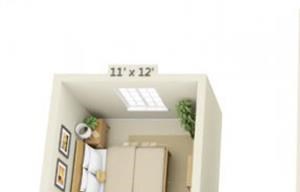 Stoneridge Apartments Limestone 2x2 Floor Plan 1077 Square Feet