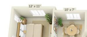 Stoneridge Apartments Sandstone 2x2 Floor Plan 993 Square Feet