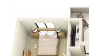 River Pointe Apartments 2x2 Floor Plan 875 Square Feet
