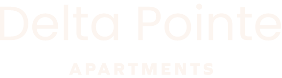 A sign that says Delta Pointe Apartments.