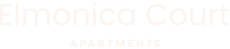 The image is about Elmonica Court apartments.