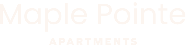 Maple Pointe Apartments logo on a green background.