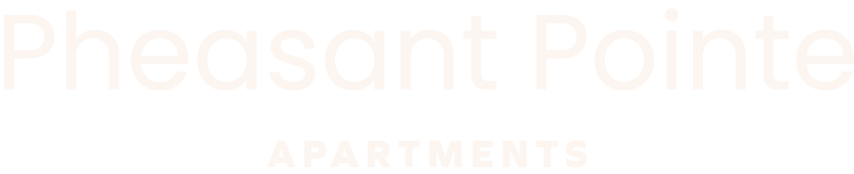 A sign that says Pheasant Pointe Apartments.