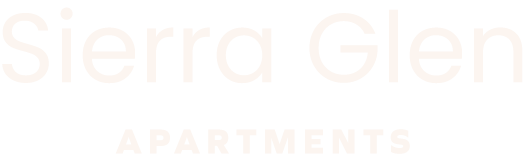 The image is a logo for Sierra Glen Apartments.