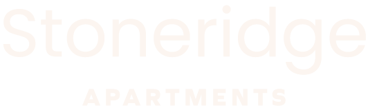 The image is of a logo for Stoneridge Apartments.