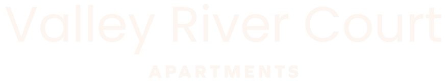 A sign that says Valley River Court Apartments.