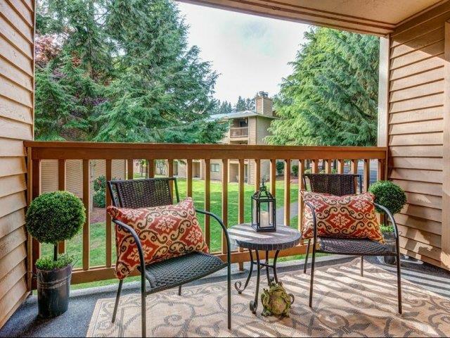 Chambers Creek Model Apartment Patio